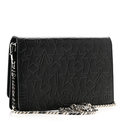 Givenchy Calfskin Star Embossed Chain Wallet Black 3 of 11