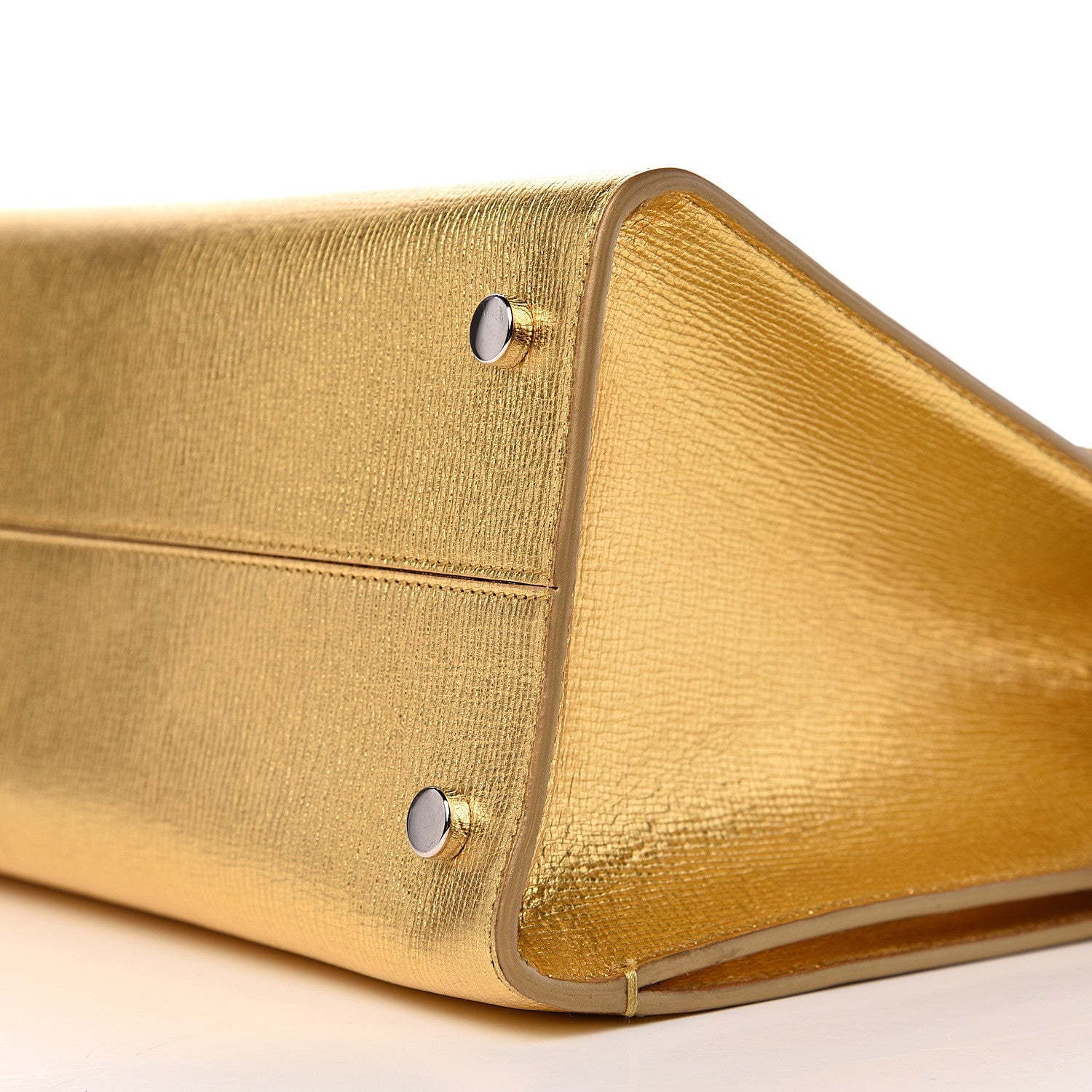 Christian Dior Metallic Goatskin Medium Diorever Flap Gold 11 of 12