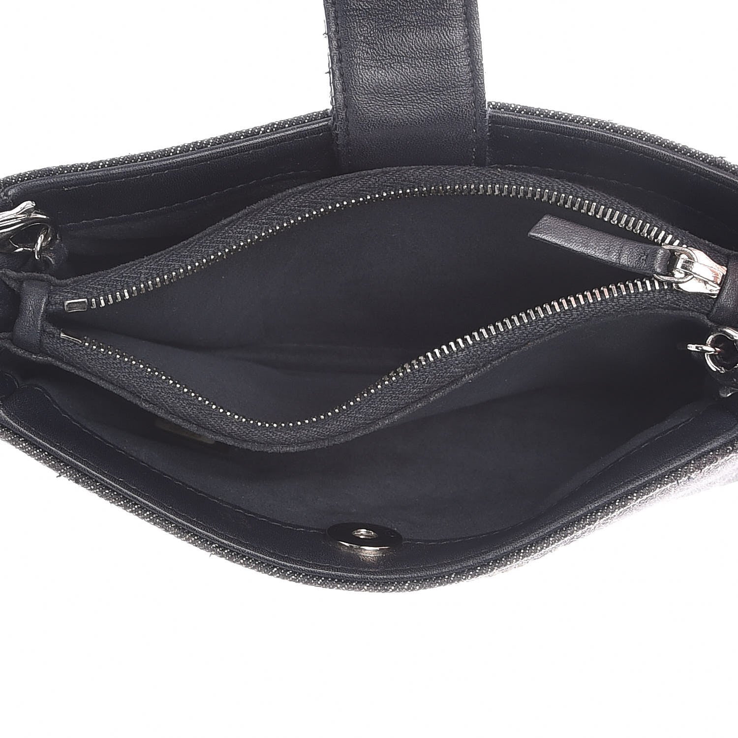 Chanel Canvas Deauville Phone Holder Crossbody Dark Blue 5 of 9