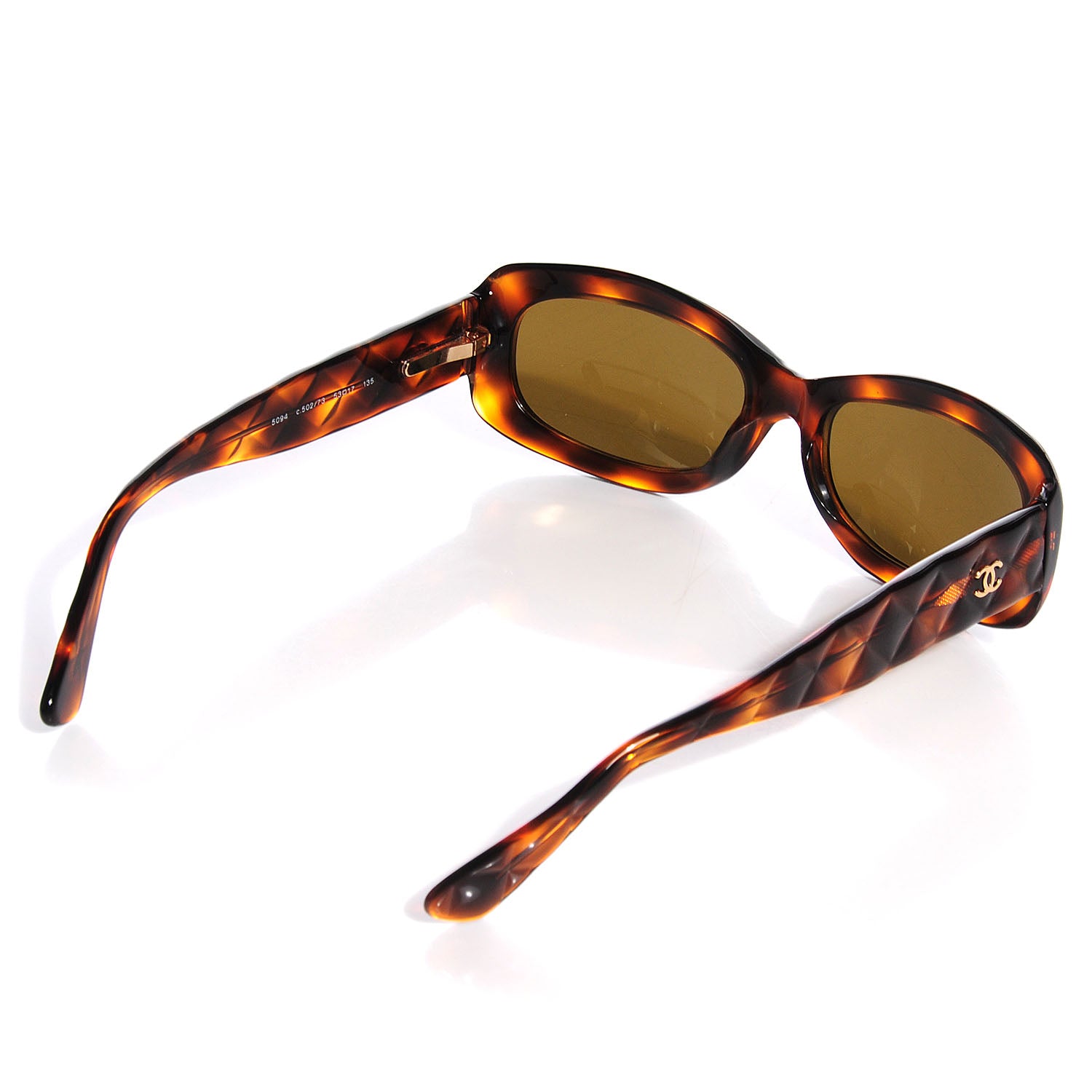 Chanel Tortoise Quilted Sunglasses 5094 2 of 5