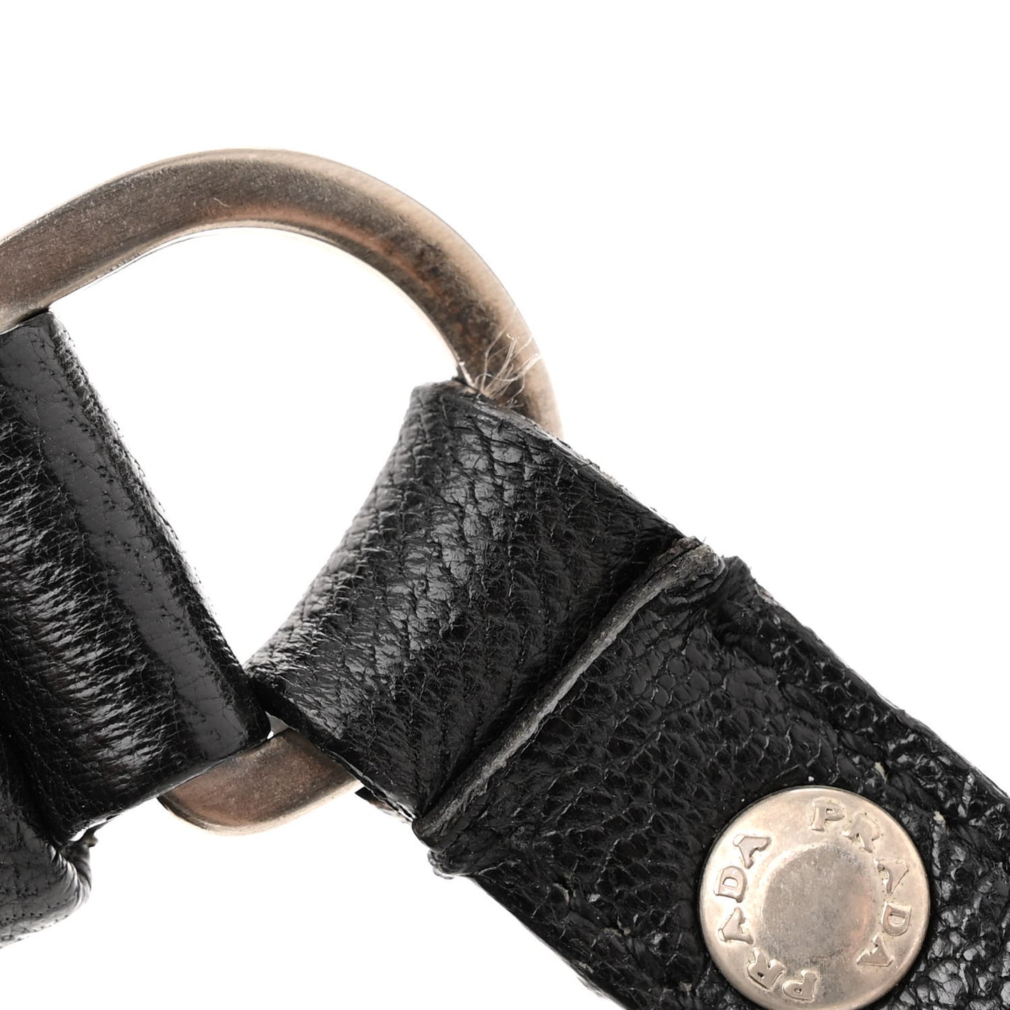 Muflone Metal Studded Necessaire Shoulder Bag Black