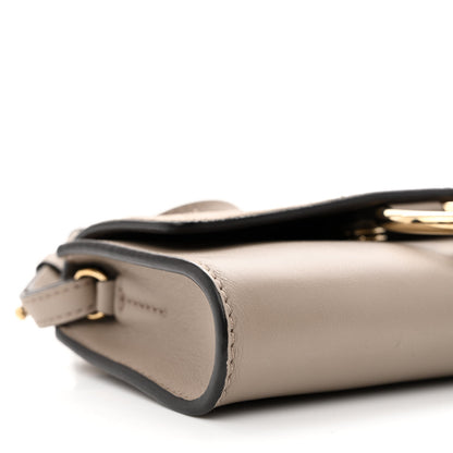 Chloe Suede Calfskin Mini Faye Shoulder Bag Motty Grey 9 of 10