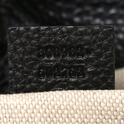 Gucci Pebbled Calfskin Medium Soho Chain Shoulder Bag Black 7 of 10