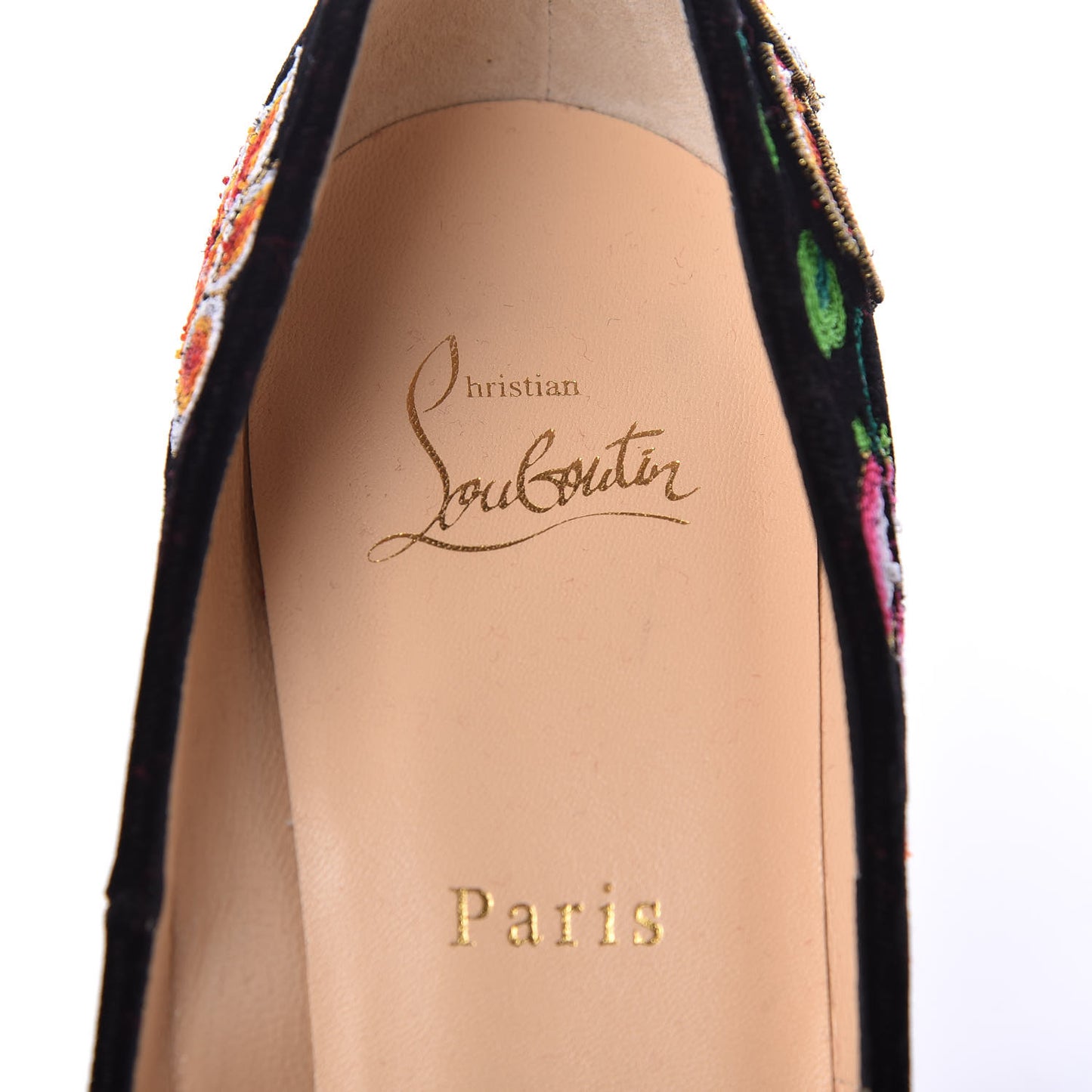 Suede Embroidered Folklo 120 Pumps 39 Multi