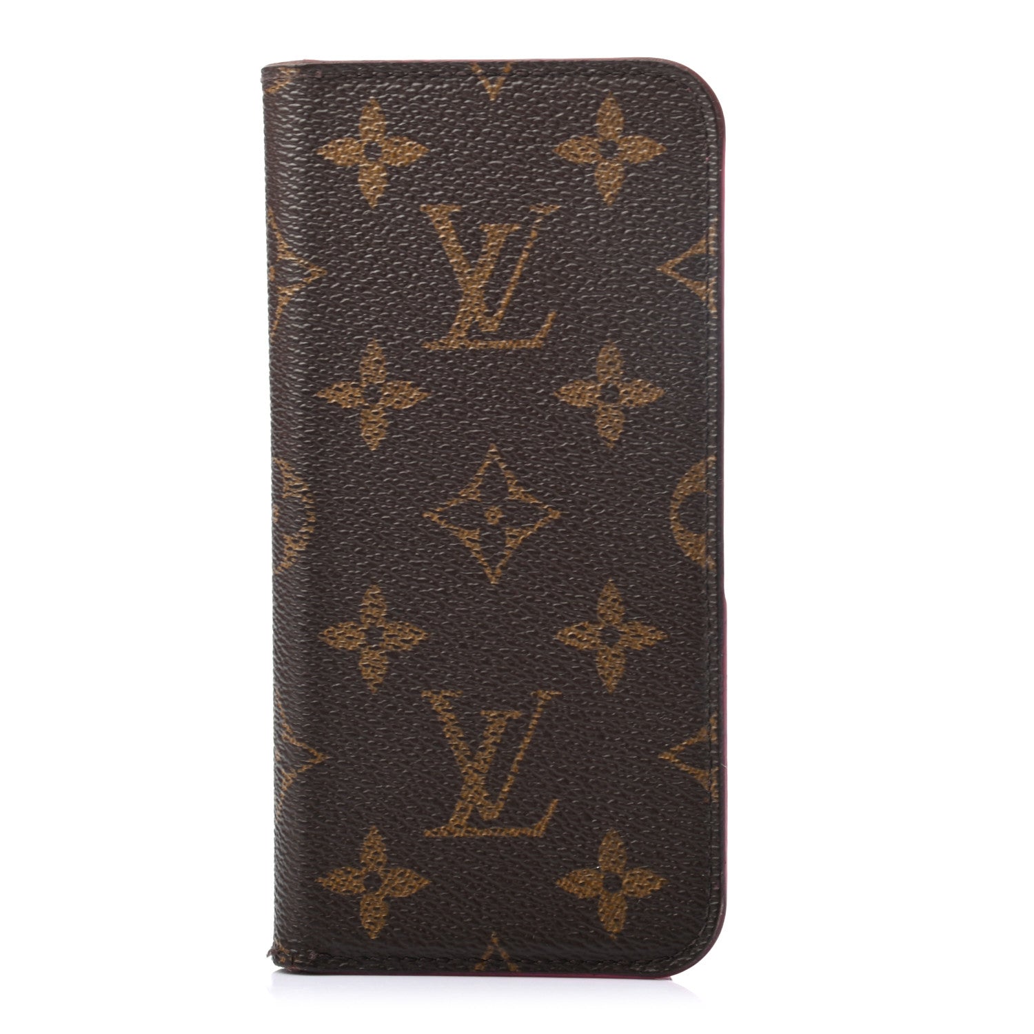 Louis Vuitton Monogram iPhone X Folio Case Rose Pop 1 of 6