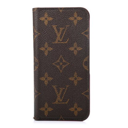 Louis Vuitton Monogram iPhone X Folio Case Rose Pop 1 of 6