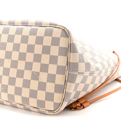 Louis Vuitton Damier Azur Neo Neverfull MM Rose Ballerine 10 of 10