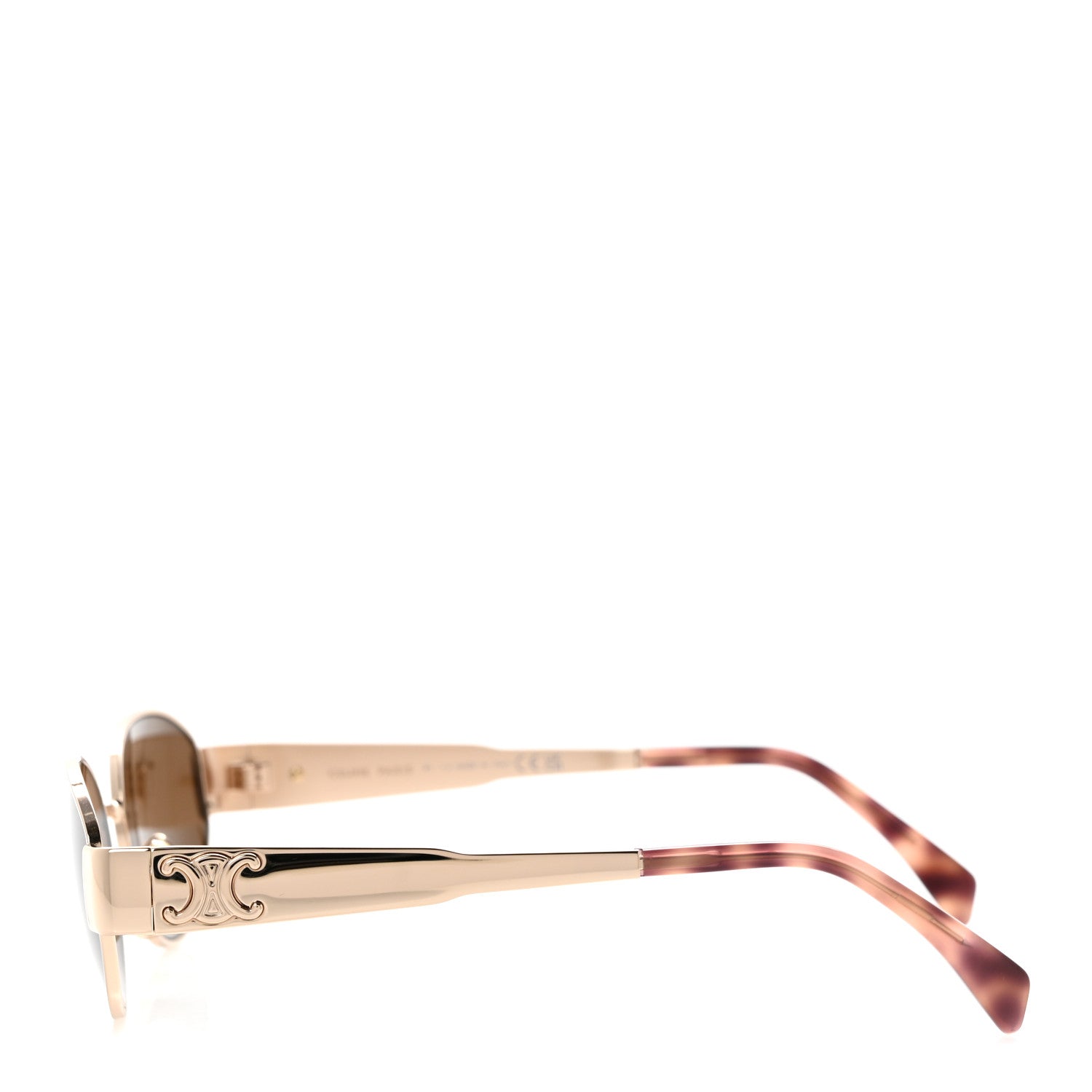 Celine Metal Triomphe Sunglasses CL40235U Gold Brown 3 of 9