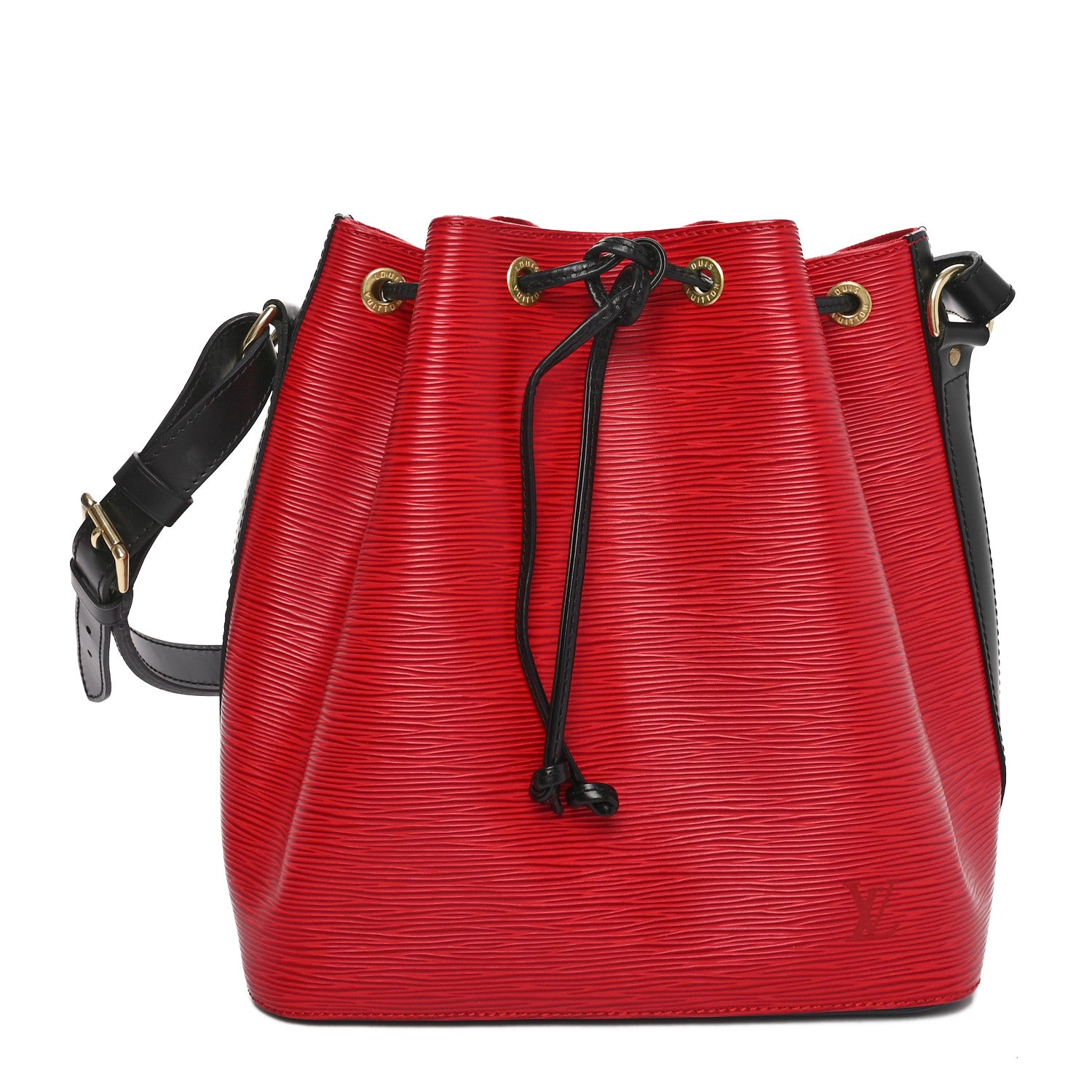 Louis Vuitton Epi Petit Bi-Color Noe Castillan Red Black 1 of 9