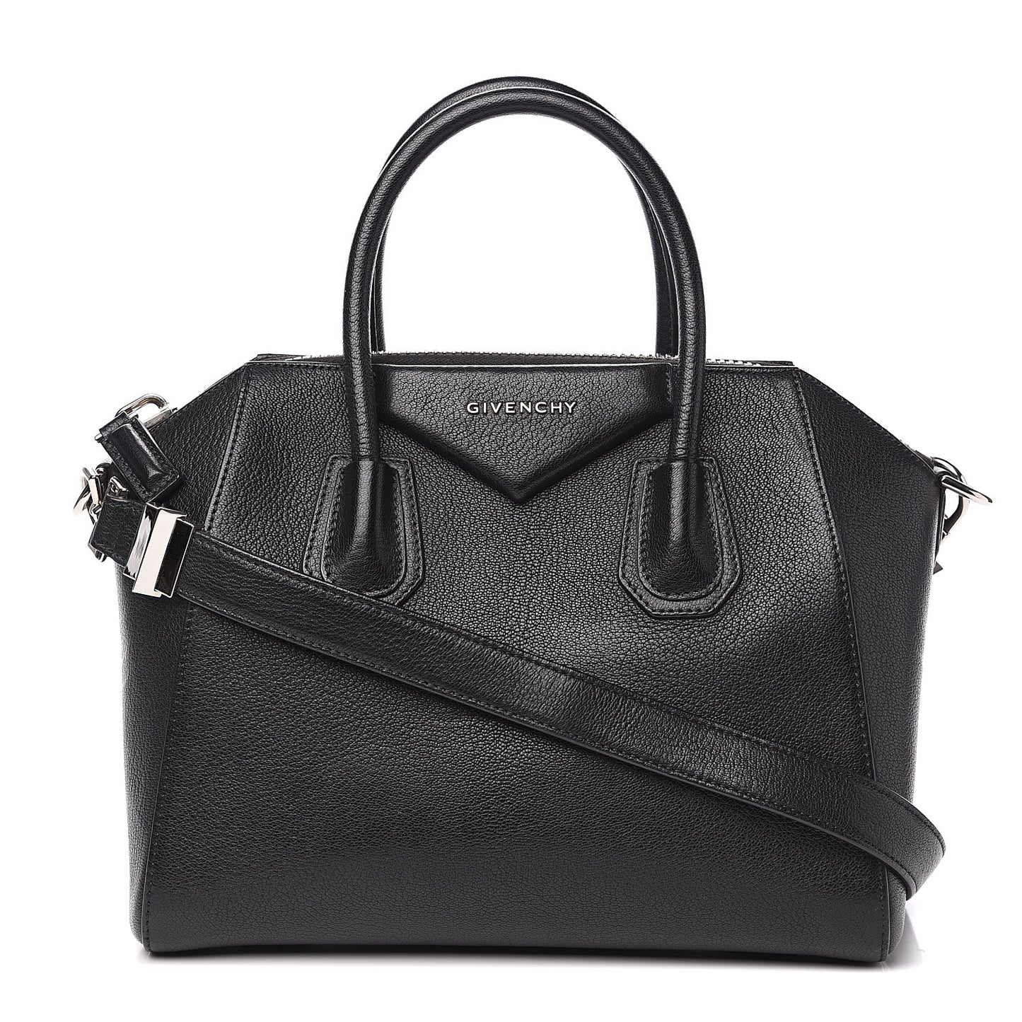 Sugar Goatskin Medium Antigona Black
