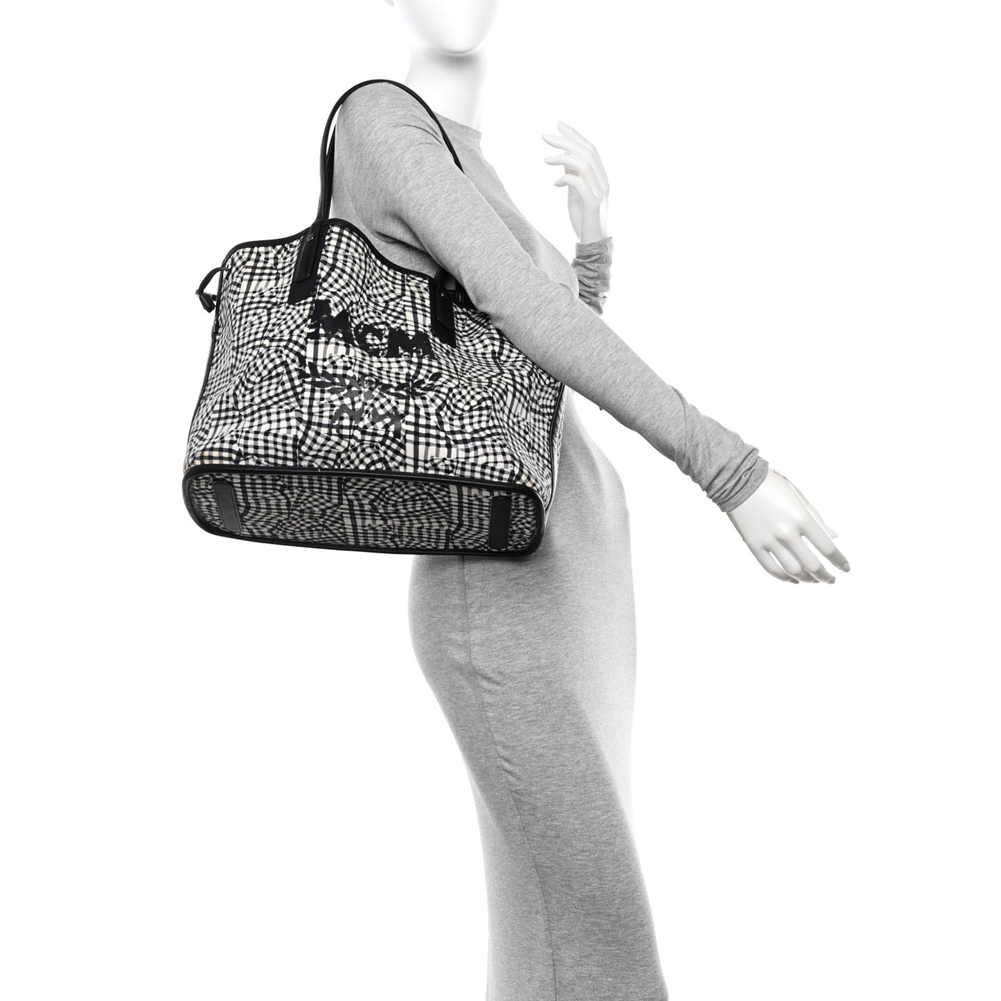 Visetos Medium Liz Reversible Shopper Tote Black