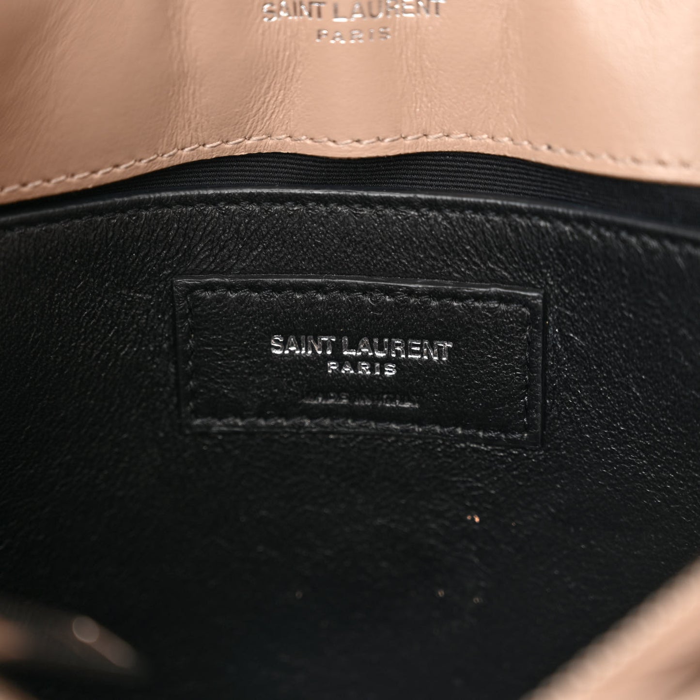 Calfskin Y Quilted Monogram Small Loulou Chain Satchel Dark Beige