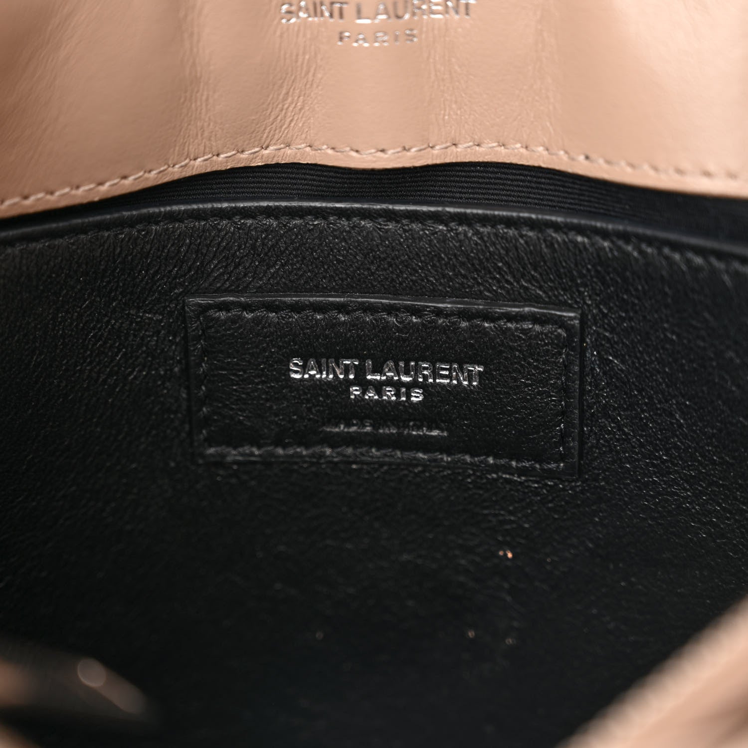 Saint Laurent Calfskin Y Quilted Monogram Small Loulou Chain Satchel Dark Beige 6 of 13