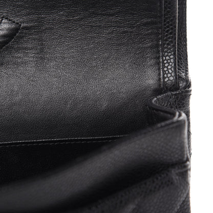 Chanel Caviar Quilted Medium Double Flap Black 16 of 17
