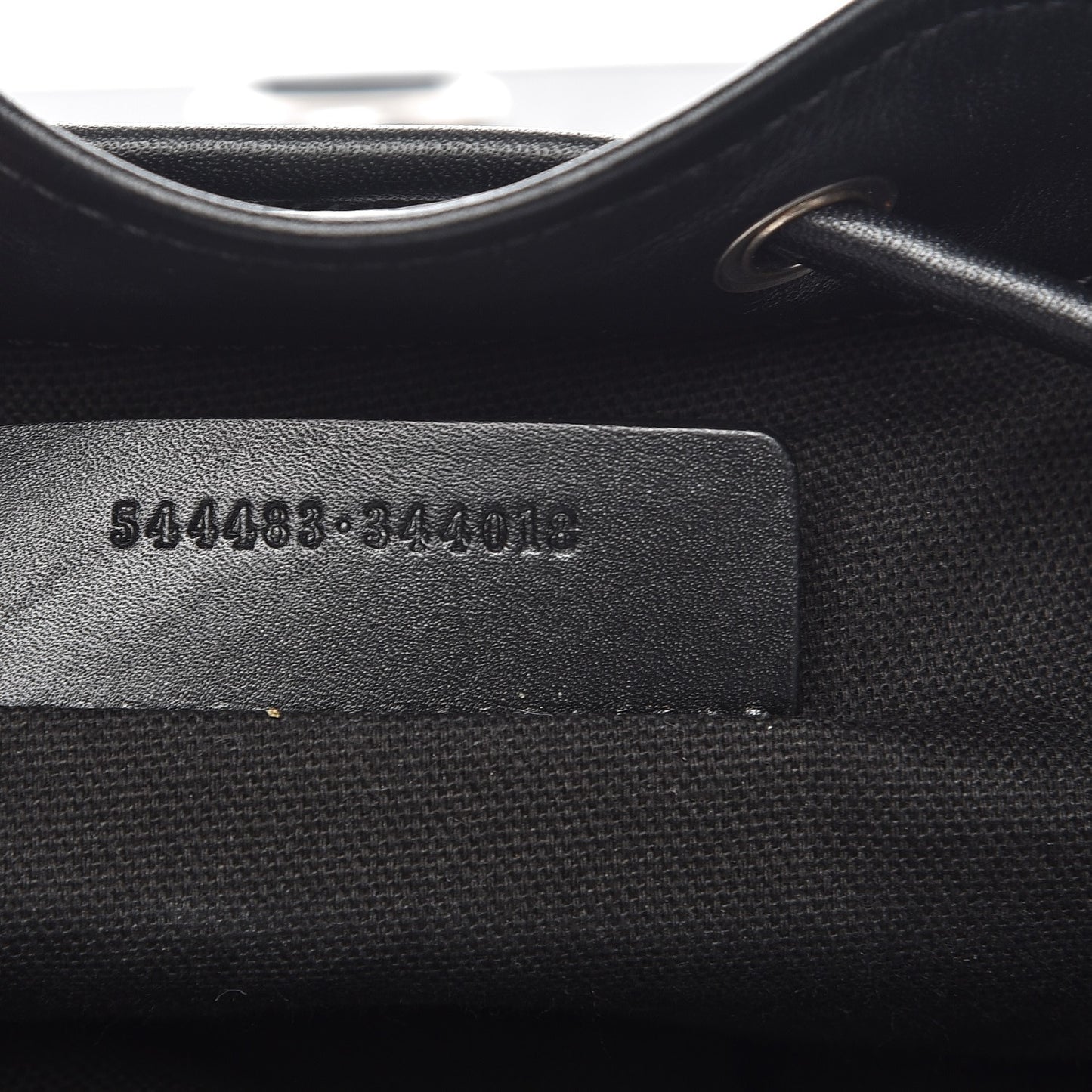 Calfskin Studded Padlock Backpack Black