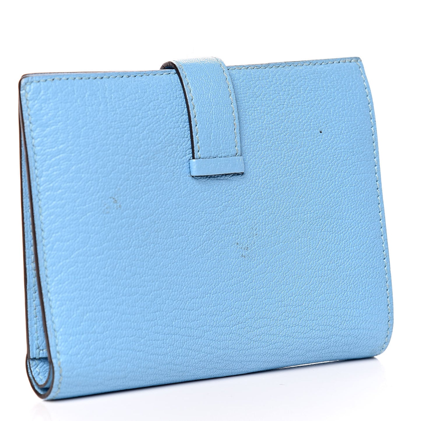 Chevre Mysore Bearn Compact Wallet Celeste
