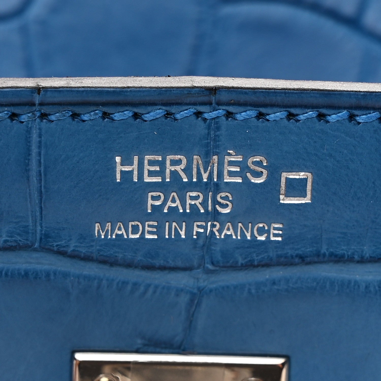 Hermes Matte Alligator Birkin 25 Mykonos 6 of 12