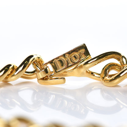 Christian Dior Curb Chain Necklace Gold 4 of 4