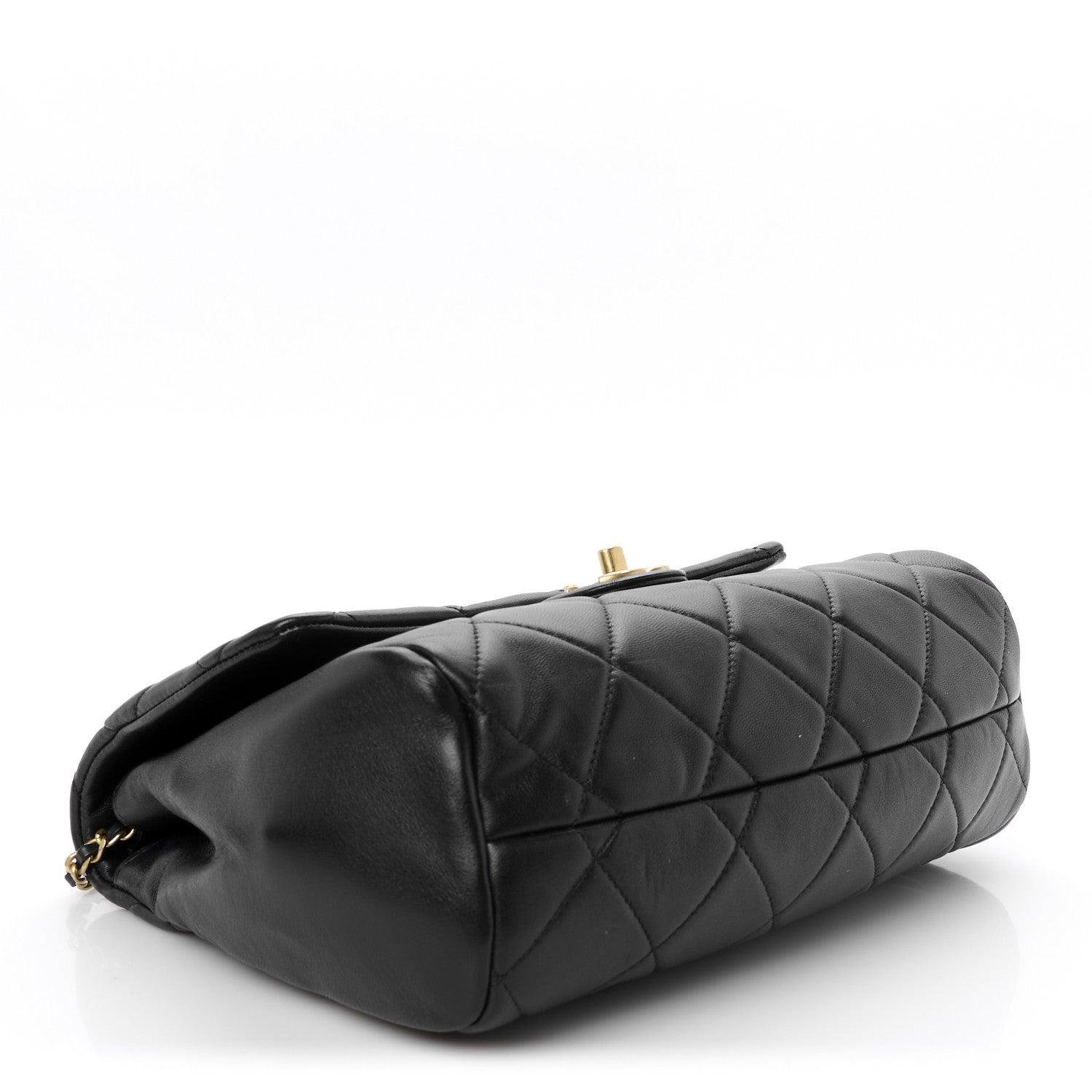 Chanel Lambskin Quilted Side Flap Black 4 of 10