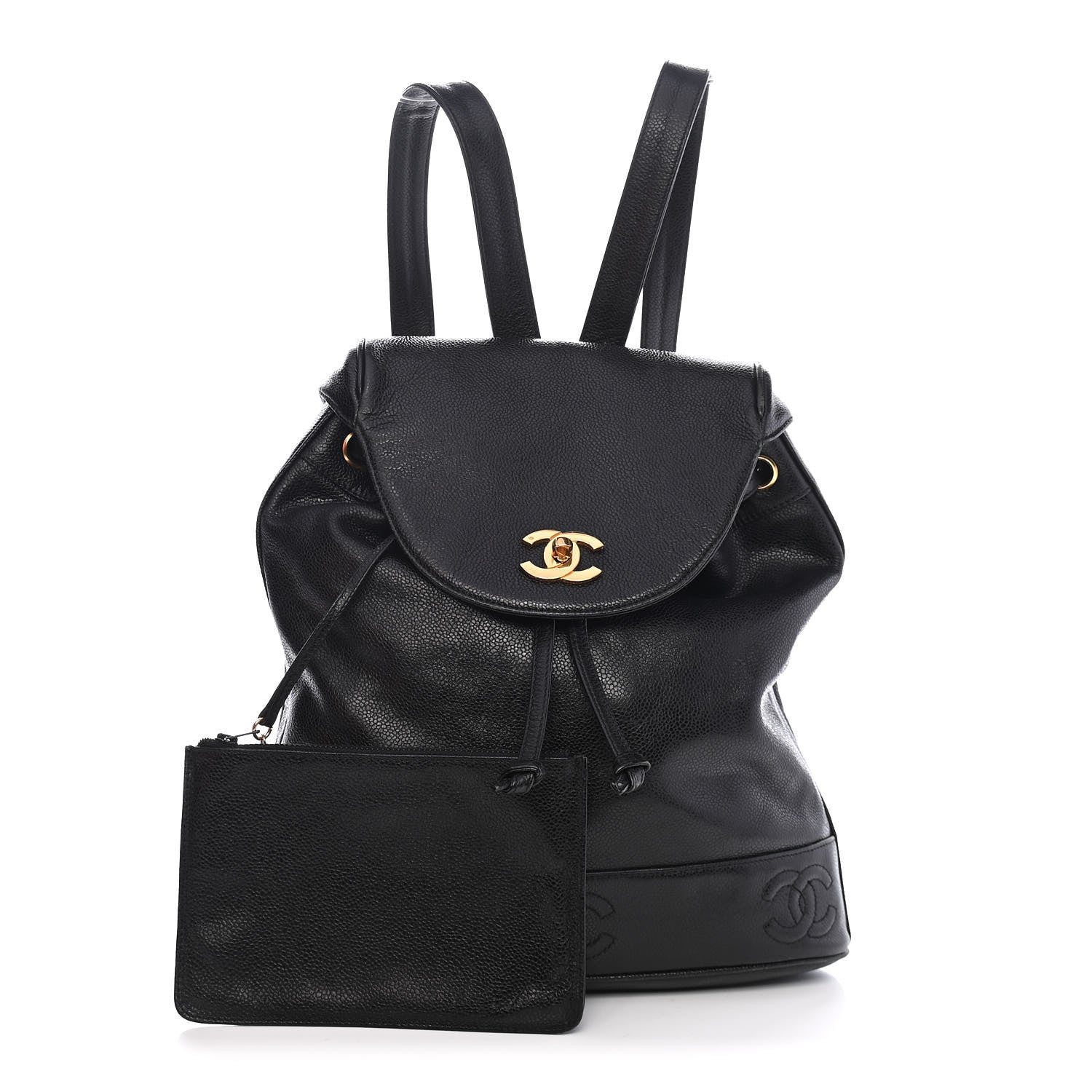 Chanel Caviar CC Backpack Black 2 of 18