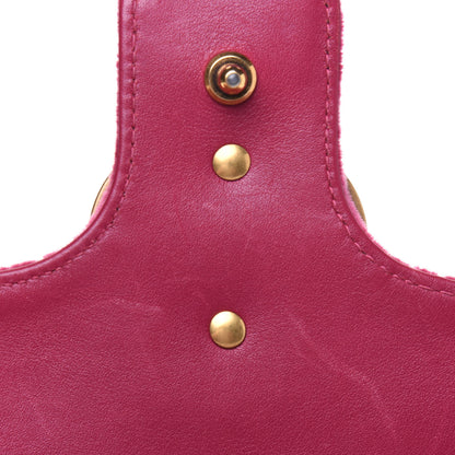 Gucci Velvet Matelasse Small GG Marmont Shoulder Bag Light Raspberry Rose 10 of 20