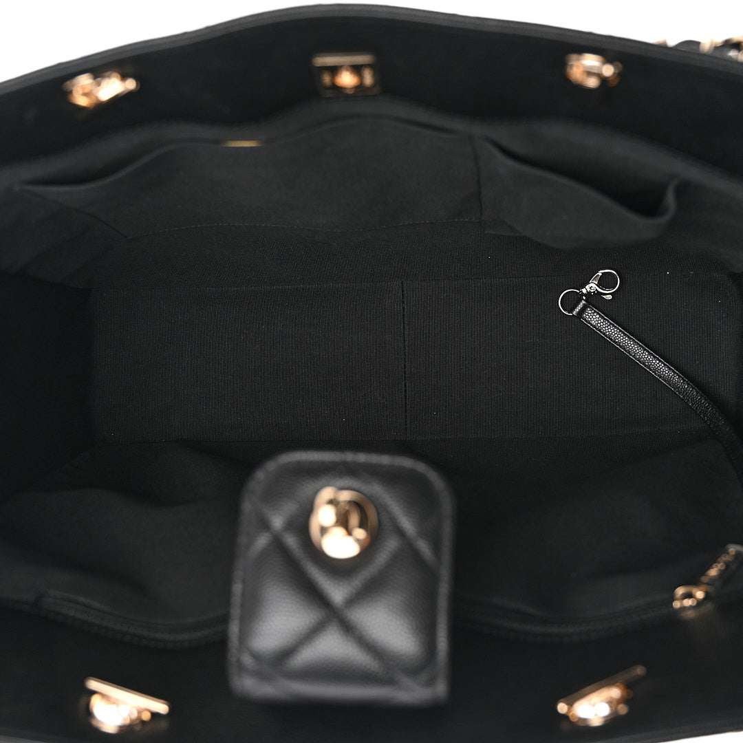 Chanel Caviar Quilted Large Shopping Tote Black 5 of 11