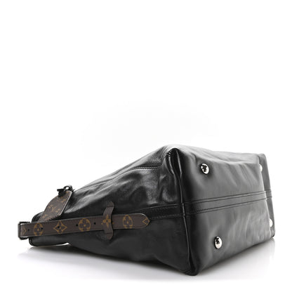 Louis Vuitton Lambskin CarryAll Vibe MM Black 5 of 10