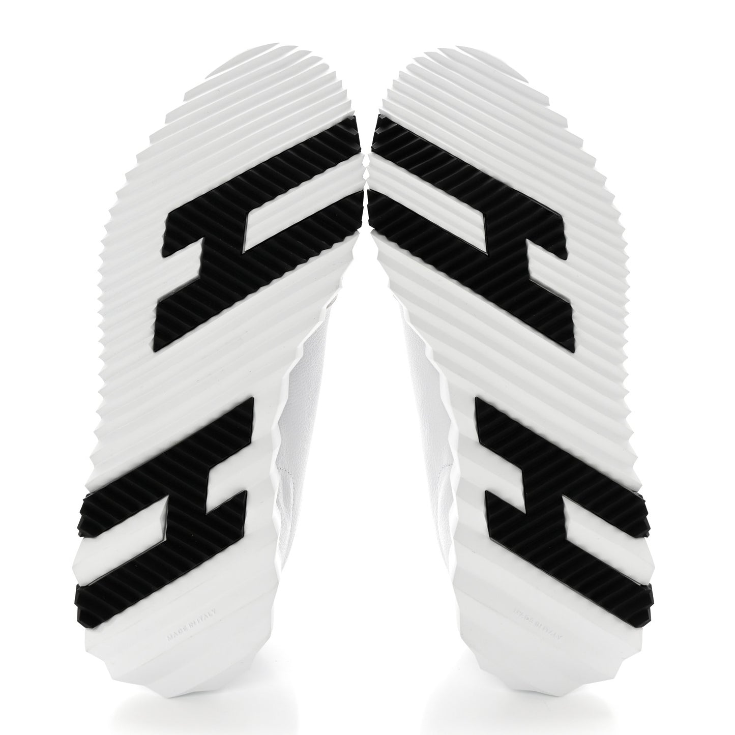 Goatskin Suede Goatskin Bouncing Sneakers 39 White Black