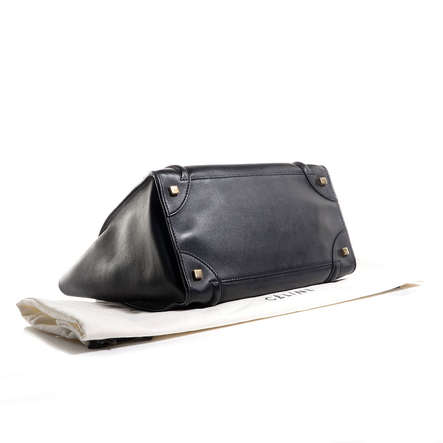 Celine Smooth Calfskin Mini Luggage Black 4 of 8
