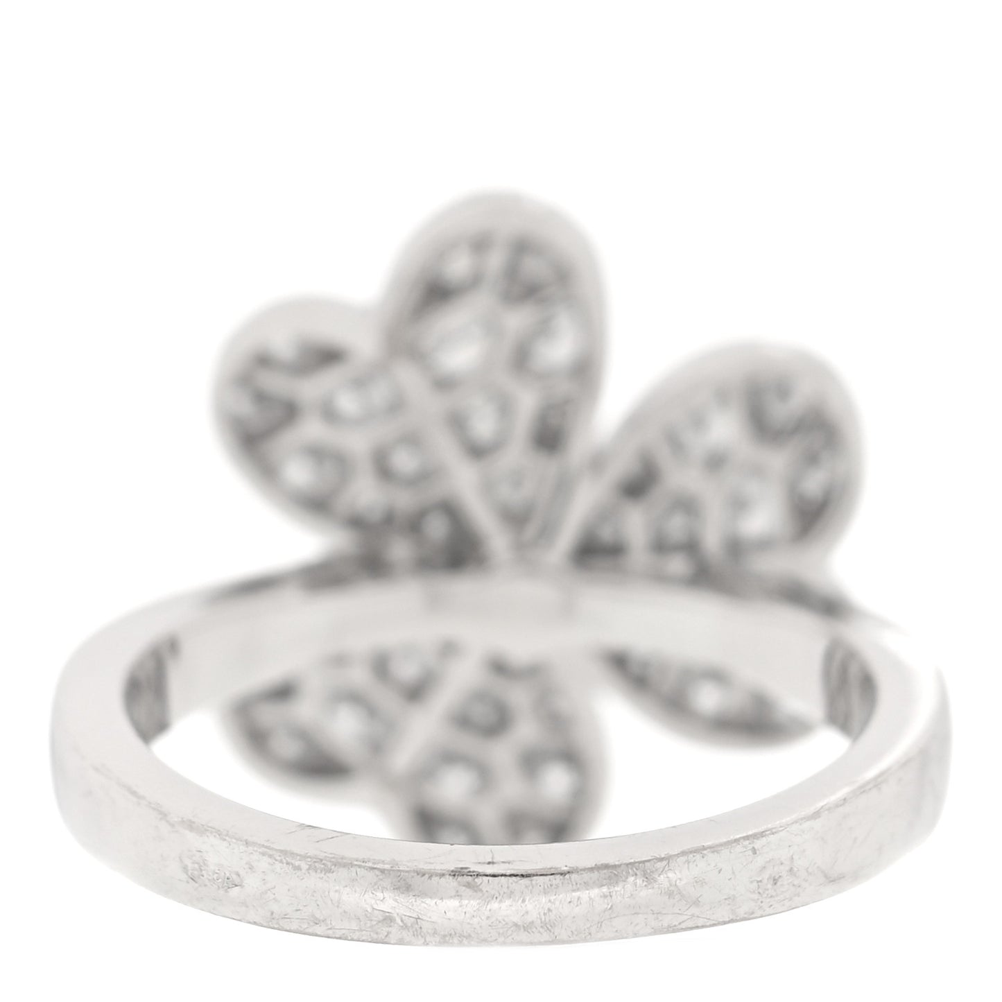 18K White Gold Diamond Small Frivole Ring 48 4.5