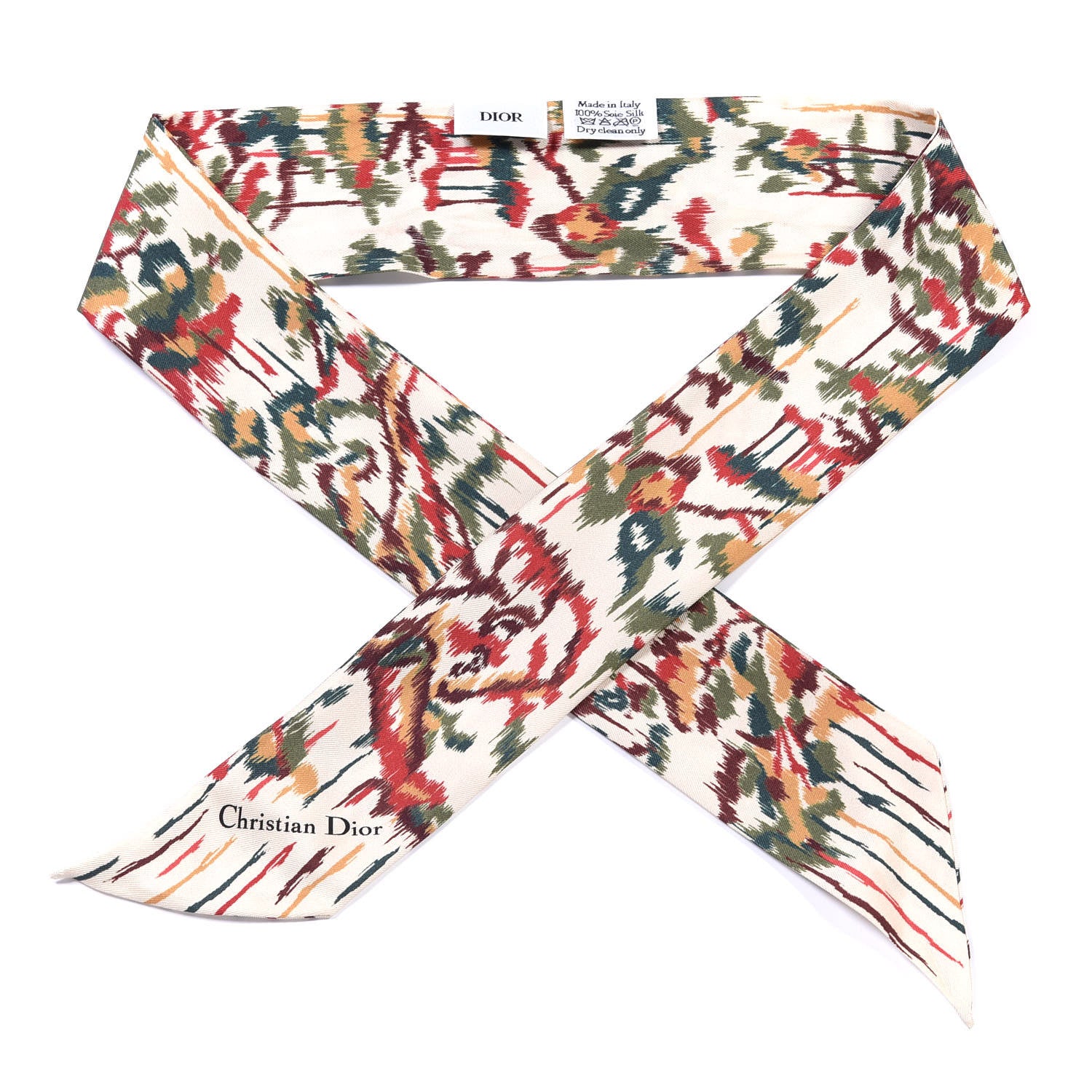 Christian Dior Silk Mitzah Scarf Multicolor 1 of 3