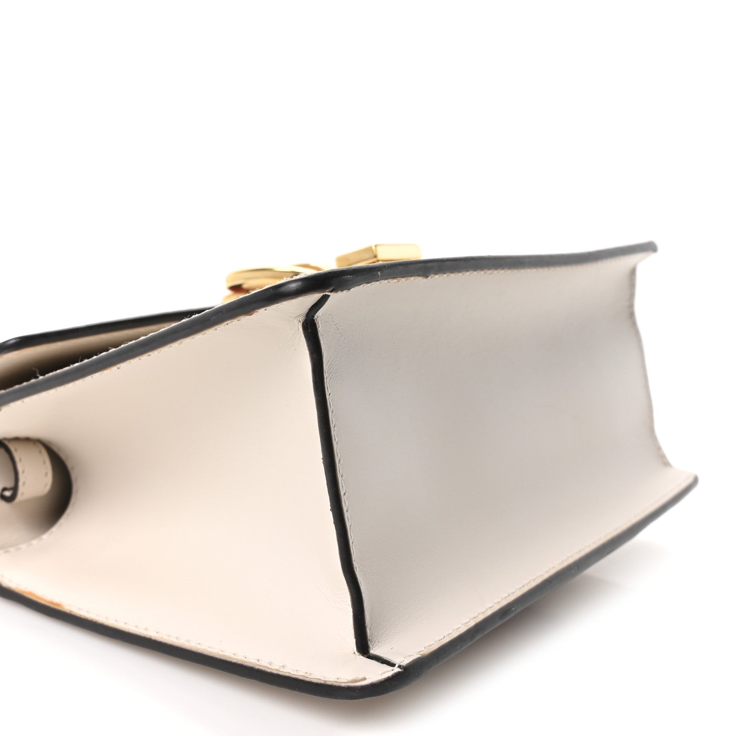 Gucci Calfskin Mini Sylvie Top Handle Bag White 9 of 10