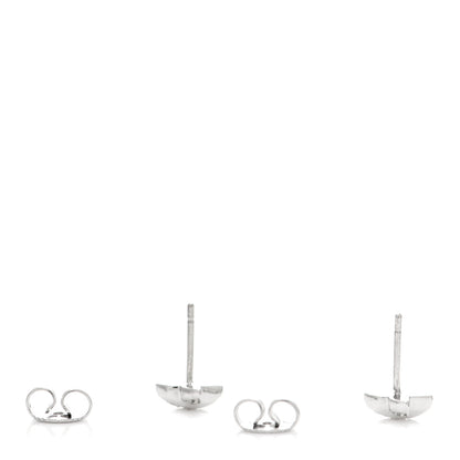 Tiffany 18K White Gold Diamond Cross Stitch X Stud Earrings 3 of 4