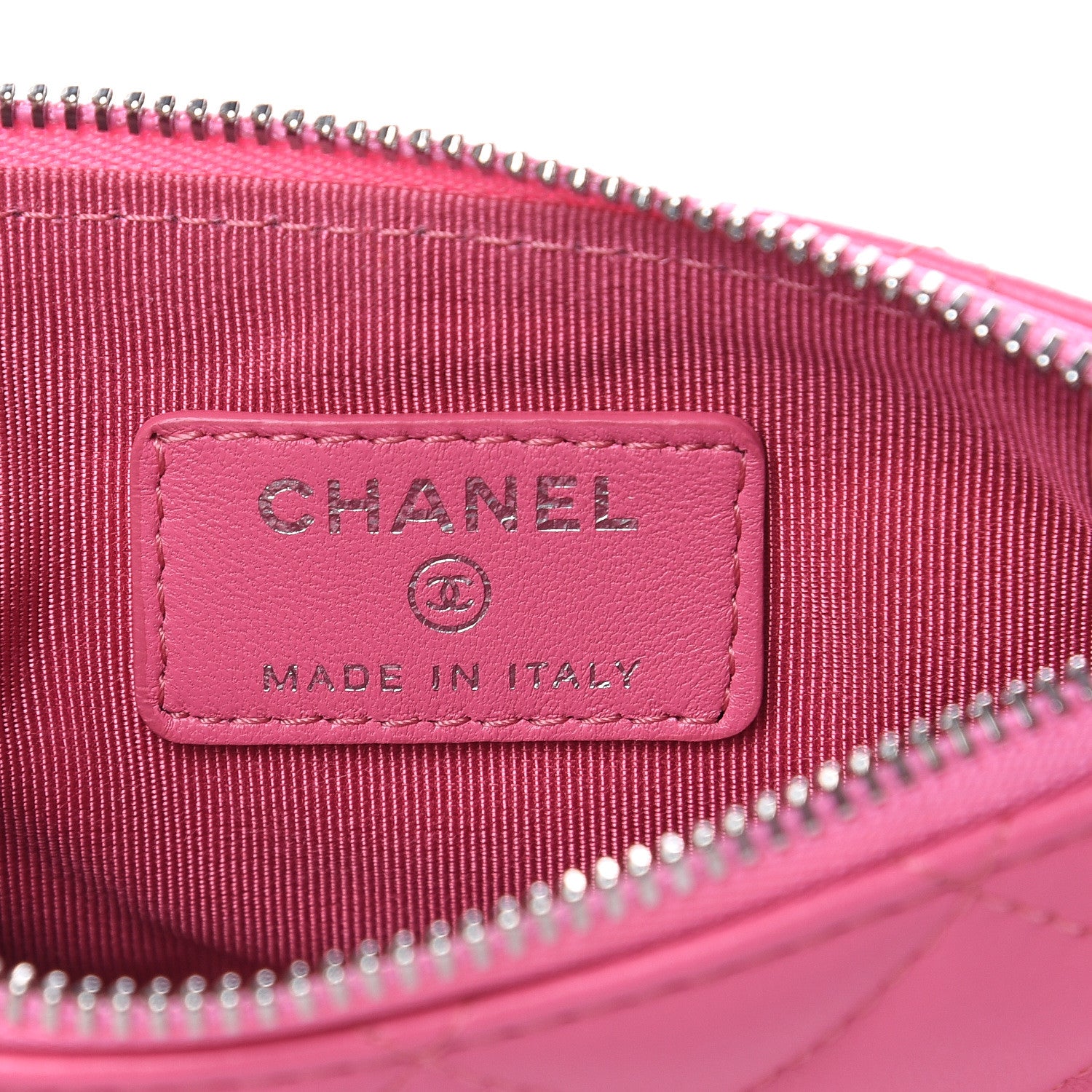 Chanel Lambskin Quilted Small Cosmetic Case Pink 6 of 8