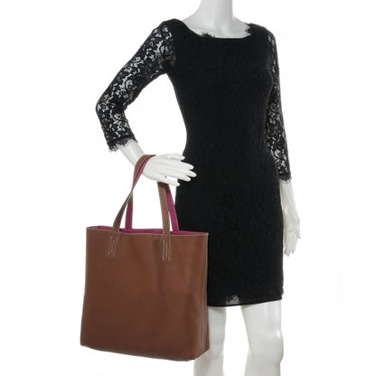 Hermes Taurillon Clemence Double Sens 45 Reversible Tote Marron 2 of 7