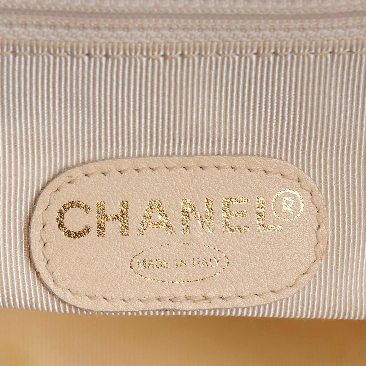 Chanel Lambskin Quilted Shoulder Bag Beige 6 of 9