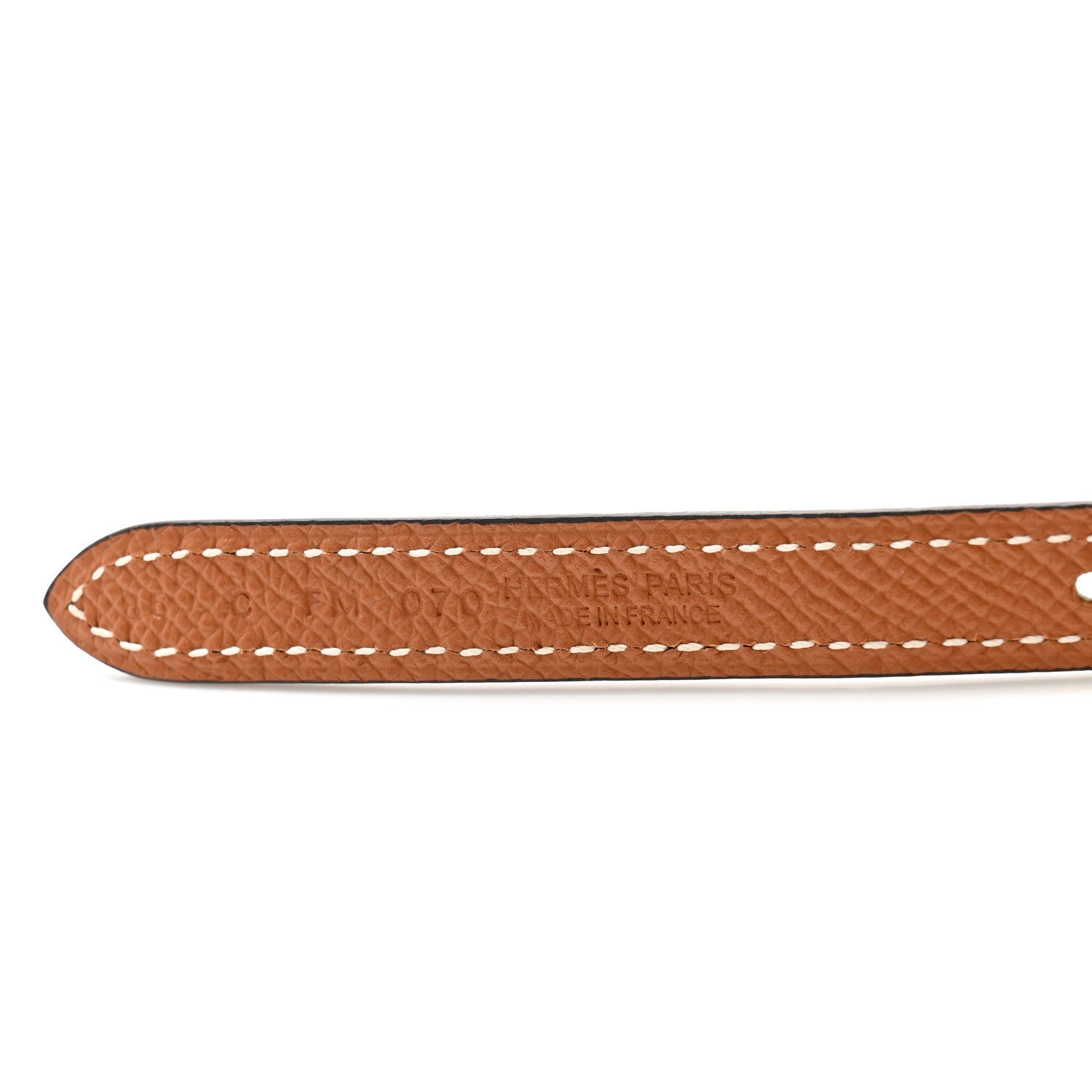 Hermes Swift Epsom 13mm As De Coeur Belt 70 28 Black Gold 3 of 6