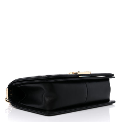 Chanel Lambskin Chevron Quilted Medium Boy Flap Black 4 of 17