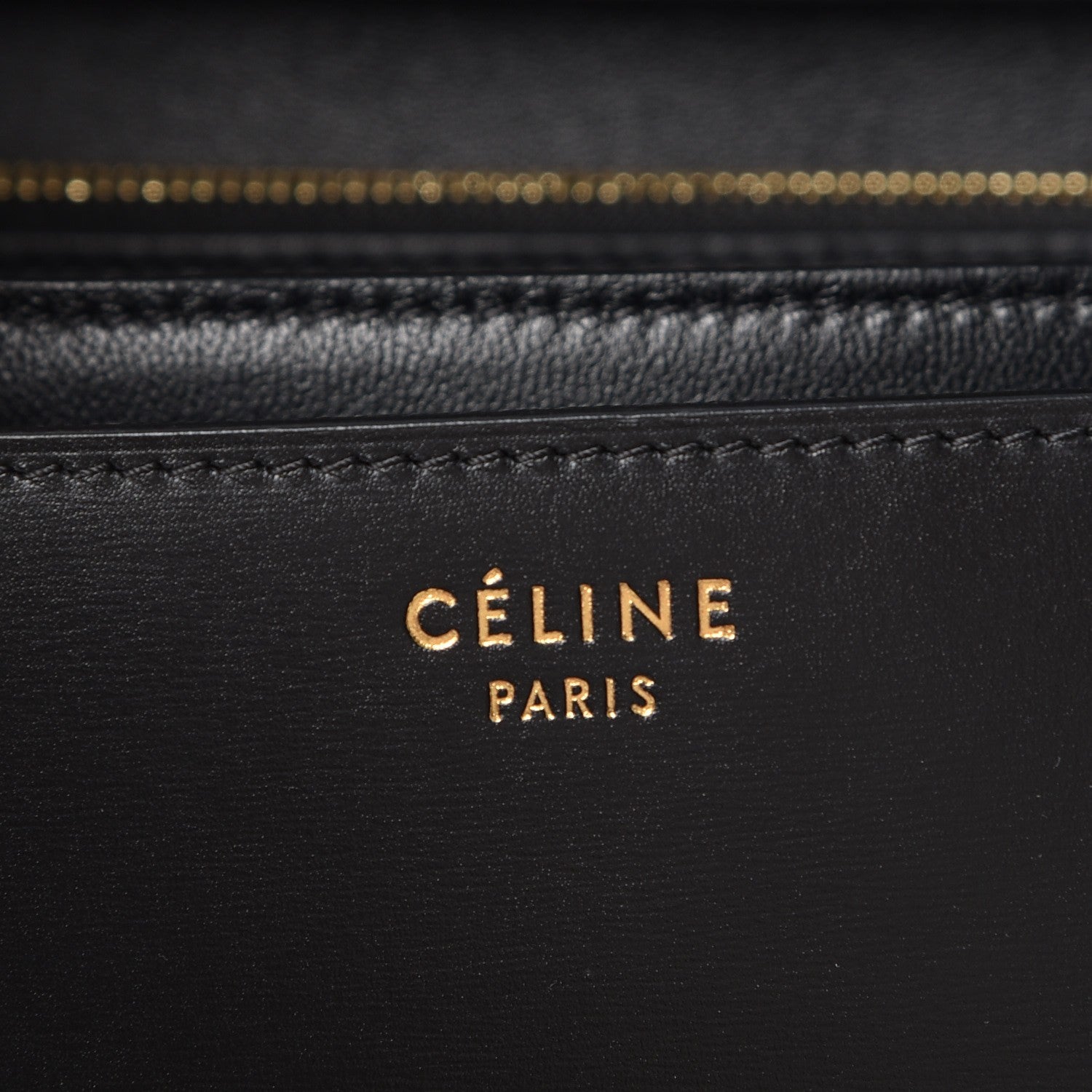 Celine Box Calfskin Medium Classic Box Flap Bag Black 7 of 9