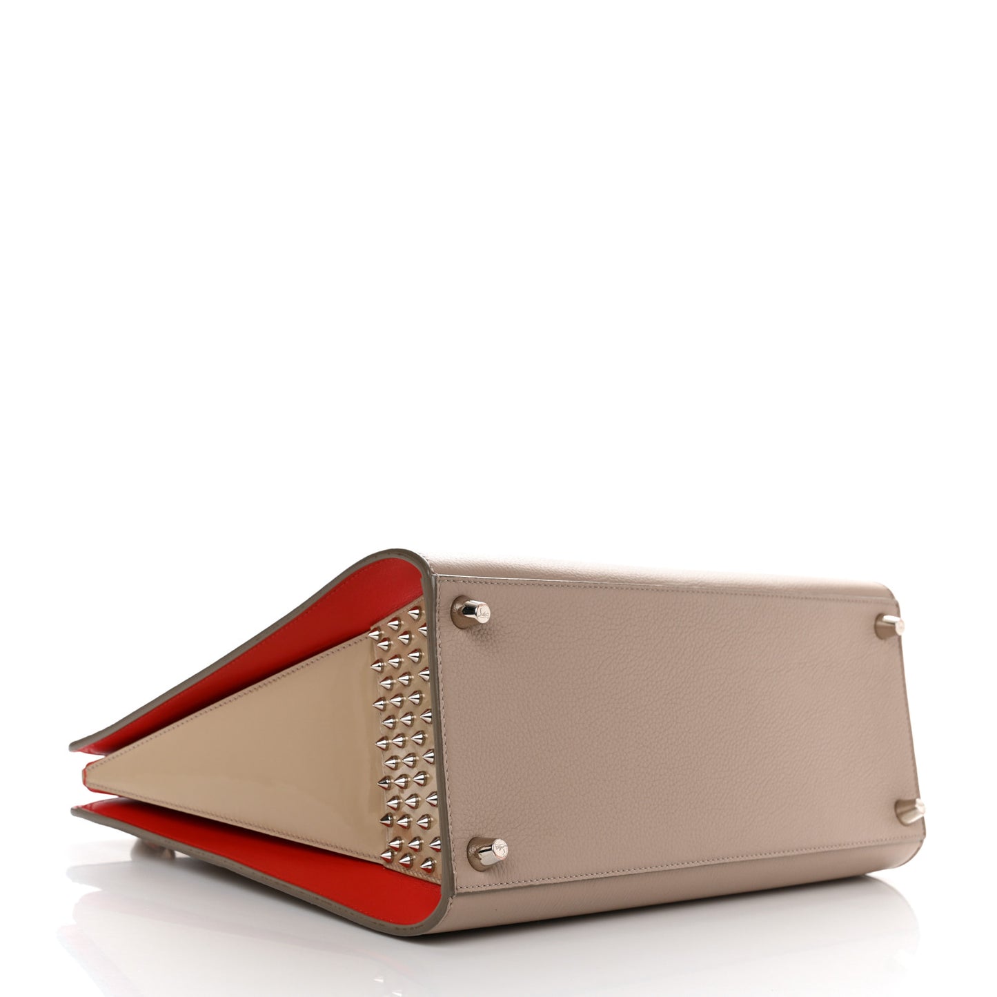 Calfskin Patent Studded Large Paloma Cashmere