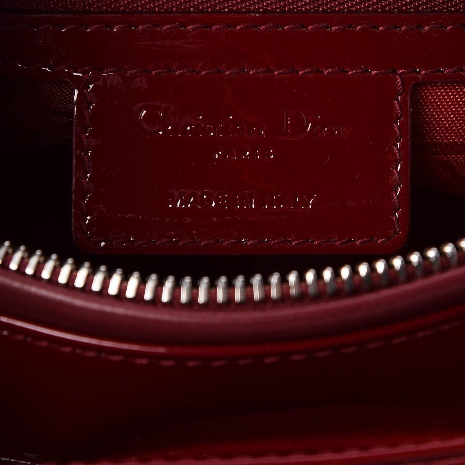 Christian Dior Patent Cannage Medium Lady Dior Red 7 of 10