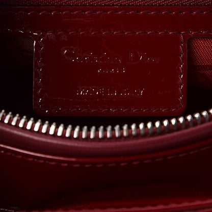 Christian Dior Patent Cannage Medium Lady Dior Red 7 of 10