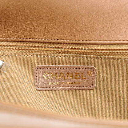 Chanel Iridescent Calfskin Quilted New Medium Boy Flap Beige 7 of 8