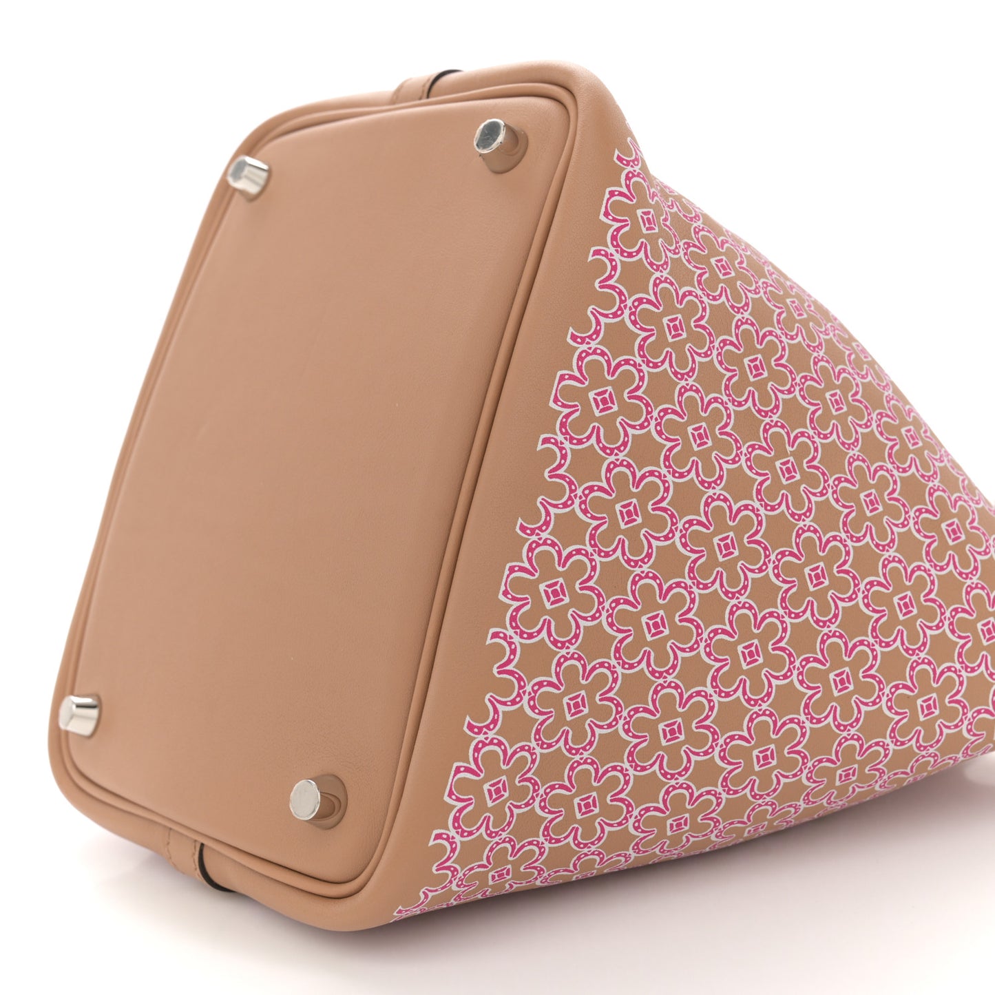 Swift Lucky Daisy Picotin Lock 18 PM Chai Rose White