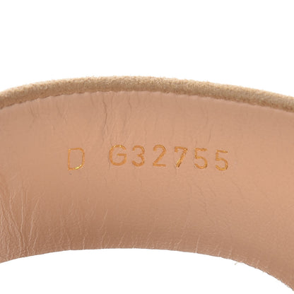 Chanel Suede Pearl Sandals 35 Beige 8 of 9