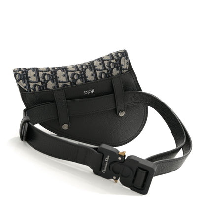Christian Dior HOMME Oblique Saddle Belt Bag Blue 3 of 9