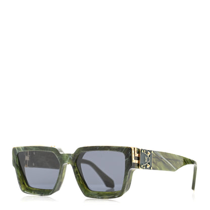 Louis Vuitton Acetate 1.1 Millionaires Z1167E Sunglasses Green Marble 1 of 8