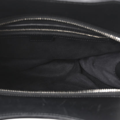 Gucci Calfskin Petite GG Small Tote Bag Black 5 of 10