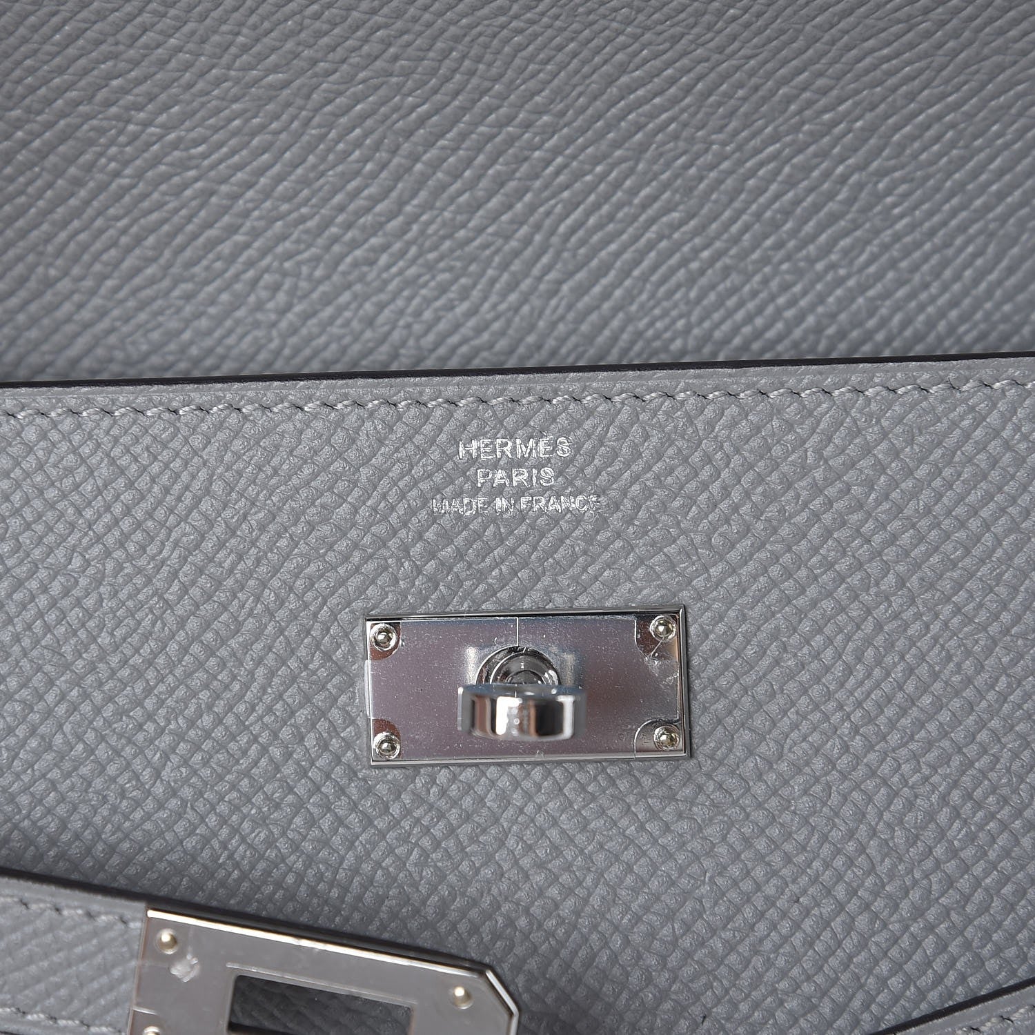 Hermes Epsom Kelly Longue Wallet Gris Mouette 6 of 9