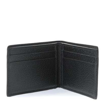 Gucci Calfskin Boar Effect GG Marmont Bi-Fold Wallet Black 6 of 10